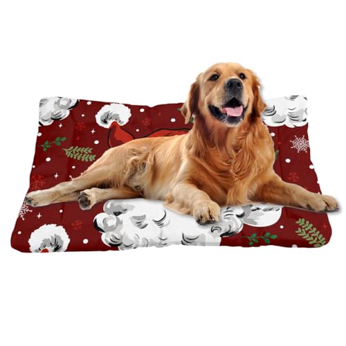 Nudoraw Hundebett Grosse Hunde,Hundekissen Grosse Hunde,Hundekörbchen,Hundebetten für Große Hund,Hundebett Waschbar,Hundematte Waschbar,Katzenkissen,Hundekorb,Dog Bed,Christmas Decorations,91x61cm von Nudoraw