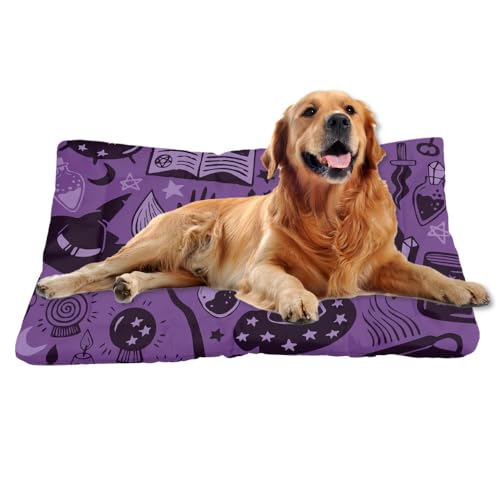 Nudoraw Hundebett Grosse Hunde,Hundekissen Grosse Hunde,Hundekörbchen,Hundebetten für Große Hund,Katzenkissen,Hundematte Waschbar,Dog Bed,Hundebett Waschbar,Hundekorb,Halloween Decorations,91x61cm von Nudoraw