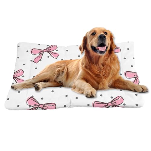Nudoraw Hundebett Mittelgroße Hunde,Hundekissen Mittelgroße Hunde,Hundekörbchen,Dog Bed,Hundebettn Waschbar,Hundekorb,Hundebetten,Hundematte Waschbarm,Katzenkissen,Hundeliege,Rosa Schleife,61x46cm Nudoraw Hundebett Mittelgroße Hunde,Hundekissen Mittelgroße Hunde,Hundekörbchen,Dog Bed,Hundebettn Waschbar,Hundekorb,Hundebetten,Hundematte Waschbarm,Katzenkissen,Hundeliege,Rosa Schleife,61x46cm von Nudoraw