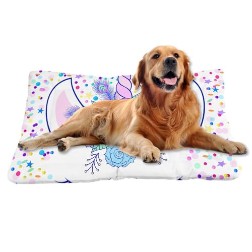 Nudoraw Hundebett Mittelgroße Hunde,Hundekissen Mittelgroße Hunde,Hundekörbchen,Hundebetten,Hundekorb,Dog Bed,Hundematte Waschbarm,Hundebettn Waschbar,Katzenkissen,Hundeliege,Einhorn,61x46cm Nudoraw Hundebett Mittelgroße Hunde,Hundekissen Mittelgroße Hunde,Hundekörbchen,Hundebetten,Hundekorb,Dog Bed,Hundematte Waschbarm,Hundebettn Waschbar,Katzenkissen,Hundeliege,Einhorn,61x46cm von Nudoraw