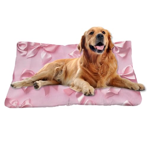 Nudoraw Hundebett Mittelgroße Hunde,Hundekissen Mittelgroße Hunde,Hundekörbchen,Hundebetten,Hundekorb,Hundebettn Waschbar,Dog Bed,Hundematte Waschbarm,Katzenkissen,Hundeliege,Rosa Schleife,61x46cm Nudoraw Hundebett Mittelgroße Hunde,Hundekissen Mittelgroße Hunde,Hundekörbchen,Hundebetten,Hundekorb,Hundebettn Waschbar,Dog Bed,Hundematte Waschbarm,Katzenkissen,Hundeliege,Rosa Schleife,61x46cm von Nudoraw