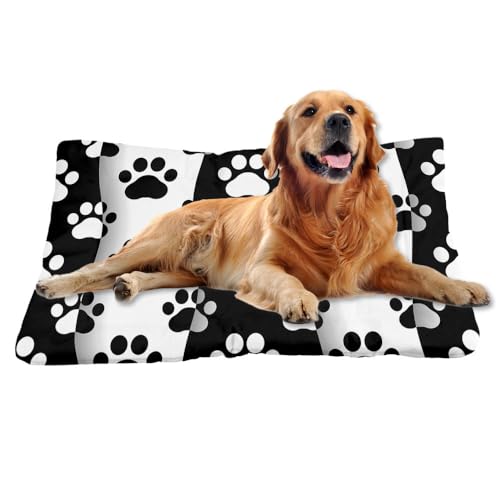 Nudoraw Hundebett Mittelgroße Hunde,Hundekissen Mittelgroße Hunde,Hundekörbchen,Hundekorb,Hundematte Waschbarm,Hundebettn Waschbar,Dog Bed,Hundebetten,Katzenkissen,Hundeliege,Tierpfoten-Muster,61x46cm Nudoraw Hundebett Mittelgroße Hunde,Hundekissen Mittelgroße Hunde,Hundekörbchen,Hundekorb,Hundematte Waschbarm,Hundebettn Waschbar,Dog Bed,Hundebetten,Katzenkissen,Hundeliege,Tierpfoten-Muster,61x46cm von Nudoraw
