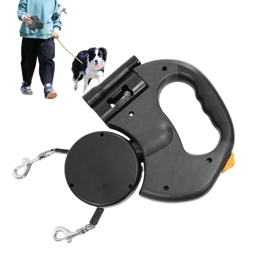 Nudorpn Doppelte Hundeleine, einziehbare Teleskop-Leine mit LED-Licht, Robustes und tragbares Haustierzubehör für Spaziergänge, Wandern, Parkbesuche, Outdoor-Aktivitäten Nudorpn Doppelte Hundeleine, einziehbare Teleskop-Leine mit LED-Licht, Robustes und tragbares Haustierzubehör für Spaziergänge, Wandern, Parkbesuche, Outdoor-Aktivitäten von Nudorpn