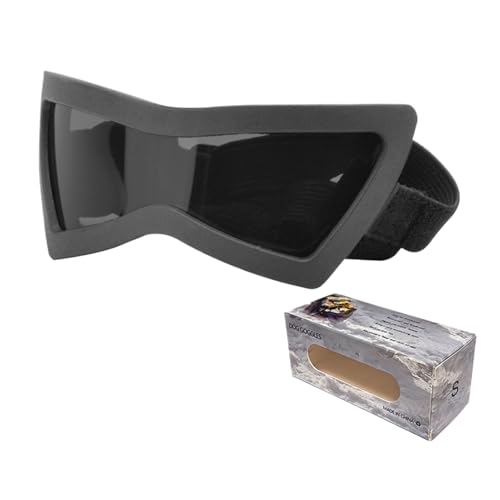 Nudorpn Hundesonnenbrille | Winddichte Sonnenbrille Für Welpen | UV Schutzbrille Mit Verstellbarem Band Für Spaziergang Wanderung Sommerausflug von Nudorpn