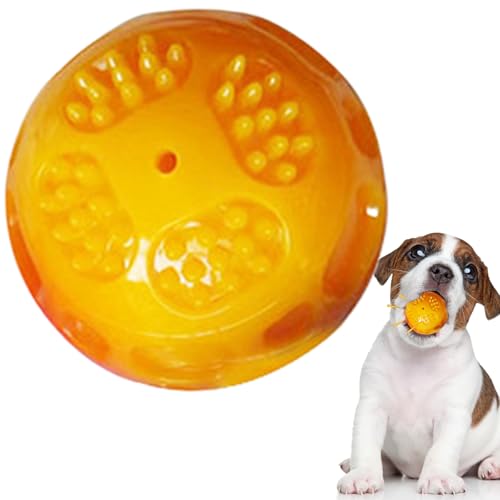 Nudorpn Hundespielzeug Ball | Welpen Kauspielzeug mit Quietschfunktion - Kauspielzeug Beruhigender Beißball Für Starke Kauer Welpentraining Gegen Langeweile Für Aktivitäten Drinnen Park Garten von Nudorpn