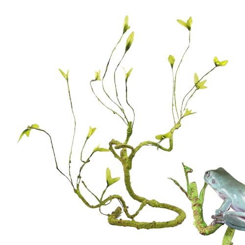Reptilienranken Biegsam 105cm, Künstliche Terrarium Pflanzen Zum Klettern & Verstecken, Kunstpflanzen Terrarium Zubehör Für Bartagame Leopardgecko Chamäleon Baumfrosch Reptilienranken Biegsam 105cm, Künstliche Terrarium Pflanzen Zum Klettern & Verstecken, Kunstpflanzen Terrarium Zubehör Für Bartagame Leopardgecko Chamäleon Baumfrosch von Nudorpn