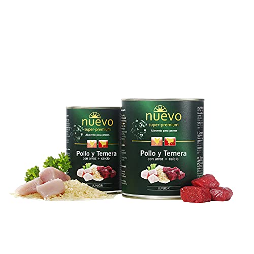 NUEVO Hund JUNIOR Dose: Huhn und Rindfleisch, 400 g, Hund von Nuevo