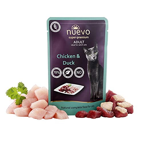 NUEVO Über Erwachsene Katze: Huhn und Ente, 85 g, Katze von Nuevo