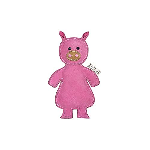 Scooby suede leather toy piggy with squeeker von Nufnuf