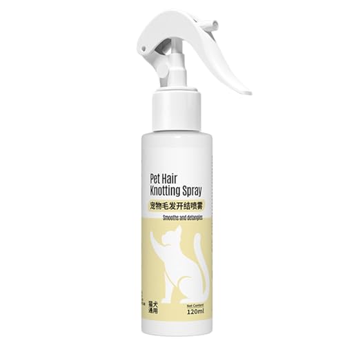 Entwirrungsspray Für Hunde, Leave-in-Entfilzungsspülung Für Haustiere, Katzenwasch-Bürstnebel, Einfache Pflege, Multifunktionale Verwendung, 120 Ml, Für Kätzchen, Hunde, Bürstenhilfe Entwirrungsspray Für Hunde, Leave-in-Entfilzungsspülung Für Haustiere, Katzenwasch-Bürstnebel, Einfache Pflege, Multifunktionale Verwendung, 120 Ml, Für Kätzchen, Hunde, Bürstenhilfe von Nuhjytgf