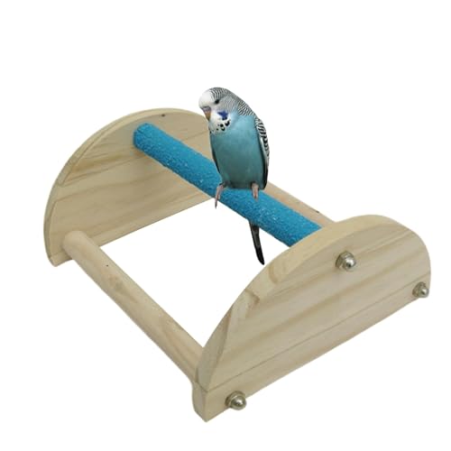 Küken-Sitzstange, sicherer Küken-Trainingsständer, -Roosting Bar, sicheres und stabiles Holzdesign, Mehrzweck, 19,5 x 18 x 9 cm, für und große Vögel, Training, Übung von Nuhjytgf