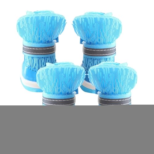 Nuhjytgf Atmungsaktive Hundeschuhe | Welpen Pfotenschutz | 4 Stück Pfotenschutz Für Outdoor Spaziergänge Wandern von Nuhjytgf