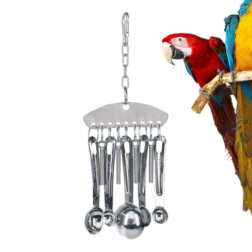 Nuhjytgf Edelstahl Vogel Kauspielzeug Vogel Löffel Ring Spielzeug Vogel Kauspielzeug für Nagen Schaufeln Spielzeug Entzückendes Vogelkauspielzeug für Finken, Kakadus, Wellensittich, Nuhjytgf Edelstahl Vogel Kauspielzeug Vogel Löffel Ring Spielzeug Vogel Kauspielzeug für Nagen Schaufeln Spielzeug Entzückendes Vogelkauspielzeug für Finken, Kakadus, Wellensittich, von Nuhjytgf