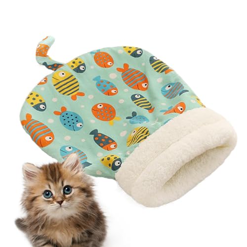 Nuhjytgf Gemütlicher Katzenschlafsack, warmer Katzenschlafsack, Haustier-Kuschelsack, Katzenbett, Winter-Katzenhaus für Indoor-Katzen, Katzennest Bett, waschbar Nuhjytgf Gemütlicher Katzenschlafsack, warmer Katzenschlafsack, Haustier-Kuschelsack, Katzenbett, Winter-Katzenhaus für Indoor-Katzen, Katzennest Bett, waschbar von Nuhjytgf