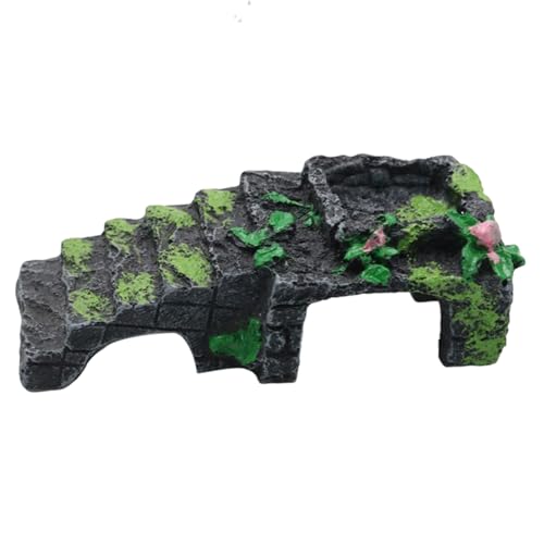 Nuhjytgf Hermit Crab Accessoires, Abnehmbare Wasserschale, 13 X 5,5 X 4,5 cm, Einsiedlerkrebsklettern, Harz Reptilienwasserschale, Robuste Klettern, Für Aquariumgehäuse von Nuhjytgf