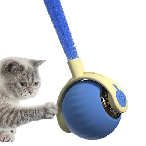 Nuhjytgf Intelligentes interaktives Katzenspielzeug, automatischer Rollball für Katzen - Interaktives Katzenspielzeug, automatisches Haustierspielzeug, rollender Ball - Wiederaufladbares Nuhjytgf Intelligentes interaktives Katzenspielzeug, automatischer Rollball für Katzen - Interaktives Katzenspielzeug, automatisches Haustierspielzeug, rollender Ball - Wiederaufladbares von Nuhjytgf
