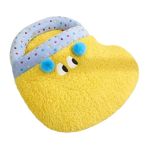 Nuhjytgf Katzenschlafsack, Abnehmbare Waschbare Abdeckung, 60 X 56 cm, Geschlossenes Katzenhausbett, Tierhöhlenbett Iglu, Geschlossenes Kokondesign, Für Wohnzimmer Balkon Schlafzimmer von Nuhjytgf