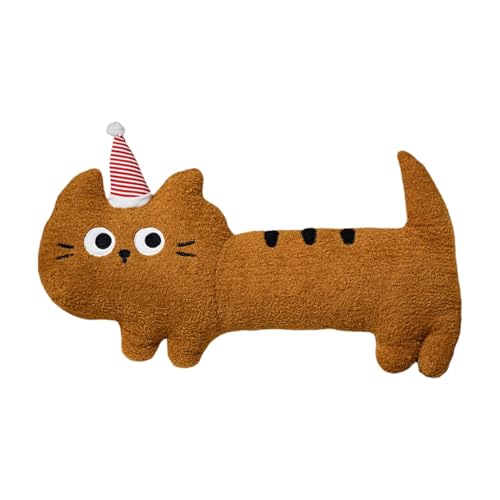 Nuhjytgf Langes Katzenkissen, niedliches Tierkissen, Haustierspielzeug, langes und weiches Design, einfach zu reinigen, 40 x 20 cm, zum Kuscheln, Umarmen, Schlafzimmer, Spielzimmer, Nuhjytgf Langes Katzenkissen, niedliches Tierkissen, Haustierspielzeug, langes und weiches Design, einfach zu reinigen, 40 x 20 cm, zum Kuscheln, Umarmen, Schlafzimmer, Spielzimmer, von Nuhjytgf