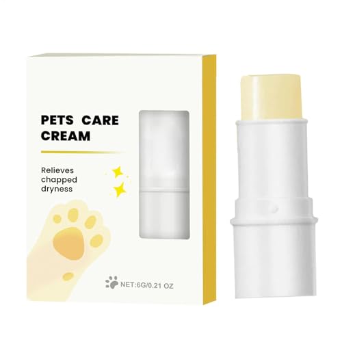 Nuhjytgf Pfotenbalsam Hunde, Pfotenpflegecreme | Pfotenschutzbalsam für Hunde - Pfotenschutz-Wachs zum Entfernen rissiger Pfoten, 6 g, Pfotenschutzwachs, Haustierzubehör für Extremes Wetter Nuhjytgf Pfotenbalsam Hunde, Pfotenpflegecreme | Pfotenschutzbalsam für Hunde - Pfotenschutz-Wachs zum Entfernen rissiger Pfoten, 6 g, Pfotenschutzwachs, Haustierzubehör für Extremes Wetter von Nuhjytgf