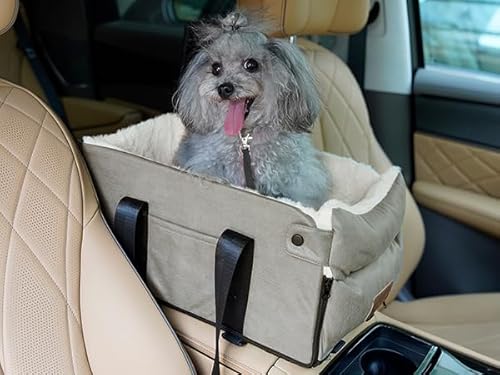 Hundeautositz für Hunde Katze- hochwertige Stoffsicherheit, Mehrzweck-Haustierbett mit verdicktem Kissen und Sicherheitsgurt Hundeautositz für Hunde Katze- hochwertige Stoffsicherheit, Mehrzweck-Haustierbett mit verdicktem Kissen und Sicherheitsgurt von Nukdey