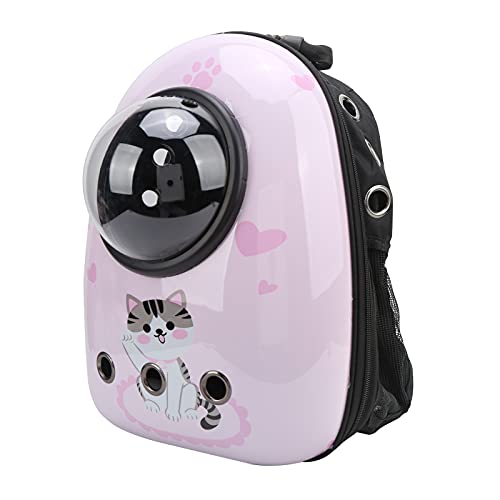 Katzenrucksack, wasserdichter rosa Raumkapsel-Katzenblasenrucksack für kleine Hunde von Nunafey