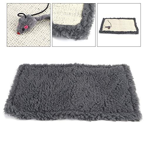 Robustes Cat Scratching Pad, Soft Cat Scratcher, Sisal Hanf Grau/Braun Schützt Teppiche für Katzenschleifklauen(Gray) von Nunafey