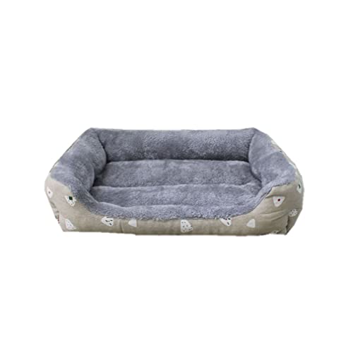 Hundebett, Langes, Beruhigendes Plüsch-Haustierbett, Waschbare Kistenmatte, rutschfeste Unterseite, Jumbo, Große Und Mittelgroße Hunde Und Katzen,L von Nunubee