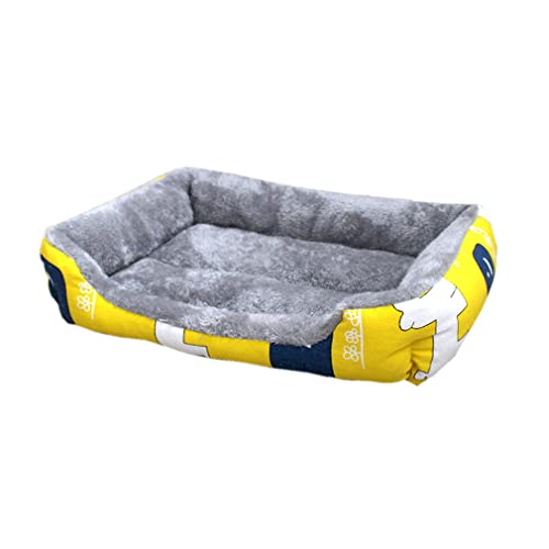 Hundebett, Langes, Beruhigendes Plüsch-Haustierbett, Waschbare Kistenmatte, rutschfeste Unterseite, Jumbo, Große Und Mittelgroße Hunde Und Katzen,L von Nunubee
