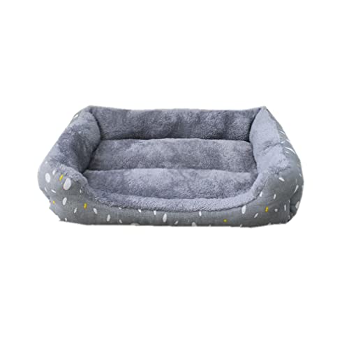 Hundebett, Langes, Beruhigendes Plüsch-Haustierbett, Waschbare Kistenmatte, rutschfeste Unterseite, Jumbo, Große Und Mittelgroße Hunde Und Katzen,L von Nunubee