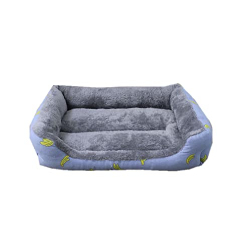 Hundebett, Langes, Beruhigendes Plüsch-Haustierbett, Waschbare Kistenmatte, rutschfeste Unterseite, Jumbo, Große Und Mittelgroße Hunde Und Katzen,L von Nunubee