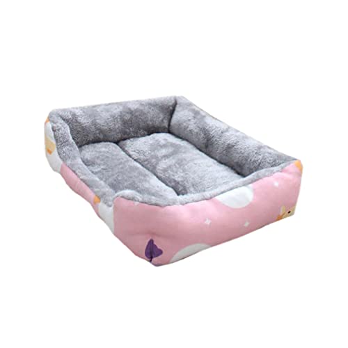 Hundebett, Langes, Beruhigendes Plüsch-Haustierbett, Waschbare Kistenmatte, rutschfeste Unterseite, Jumbo, Große Und Mittelgroße Hunde Und Katzen,XL von Nunubee