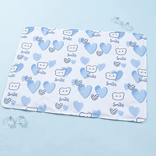 Nunubee Kühlmatte Für Hunde, Cartoon-Kühlmatte, Hunde-Haustier-Kühlmatte, Ungiftiges Gel, Selbstkühlendes Pad, Katzen-Kühlpads,M von Nunubee