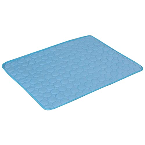 Nunubee Pet Cooling Pads halten im Sommer kühl Atmungsaktive Trainingspads geeignet für drinnen draußen oder im Auto L:70 * 55cm(200g) blau von Nunubee