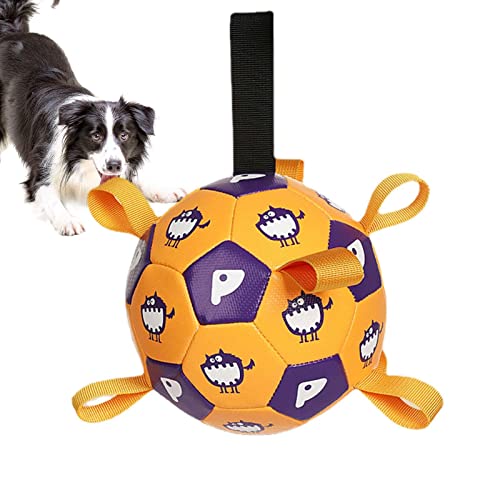Nupaque Hunde-Fußball-Spielzeug – Apportierball, interaktives Spielzeug mit Laschen, für draußen, bissfest, Hundebälle für mittelgroße bis große Hunde, Haustierbedarf Nupaque Hunde-Fußball-Spielzeug – Apportierball, interaktives Spielzeug mit Laschen, für draußen, bissfest, Hundebälle für mittelgroße bis große Hunde, Haustierbedarf von Nupaque