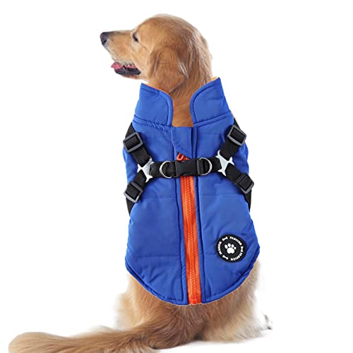 Warme Haustierjacke, gemütlich, wasserdicht, winddicht, wendbar, Winter-Hundejacke, dick gepolstert, warm, für Welpen, kleine, mittelgroße und große Hunde Nupaque Warme Haustierjacke, gemütlich, wasserdicht, winddicht, wendbar, Winter-Hundejacke, dick gepolstert, warm, für Welpen, kleine, mittelgroße und große Hunde Nupaque von Nupaque