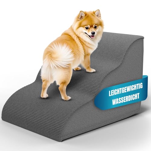 Nuraya Hundetreppe 3 Stufen, 40 cm hoch, Hochdichter Schwamm Haustiertreppe Hundetreppe für kleine Hunde, rutschfest Tragbar Hunderampe Katzentreppe mit Waschbar Plüschbezug für Sofa Betten Nuraya Hundetreppe 3 Stufen, 40 cm hoch, Hochdichter Schwamm Haustiertreppe Hundetreppe für kleine Hunde, rutschfest Tragbar Hunderampe Katzentreppe mit Waschbar Plüschbezug für Sofa Betten von Nuraya