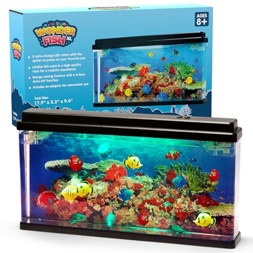 XL Virtuelles Ozeanaquarium mit LED-Lichtern, bewegliche Fische – Schreibtischspielzeug für Kinder & Erwachsene XL Virtuelles Ozeanaquarium mit LED-Lichtern, bewegliche Fische – Schreibtischspielzeug für Kinder & Erwachsene von Nurily