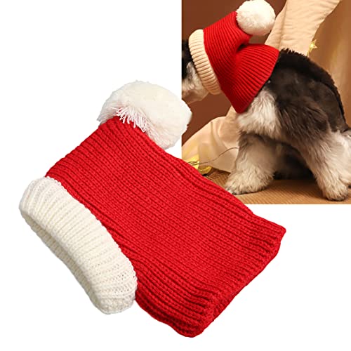 Hundemütze, Weihnachtskostüm, Winter-Outfit für die Weihnachtsfeier, Schöne Balldekoration, Elastisches Design für Einfaches Tragen, Maschinenwaschbar für Katzen und Hunde, Warme Hundemütze, Weihnachtskostüm, Winter-Outfit für die Weihnachtsfeier, Schöne Balldekoration, Elastisches Design für Einfaches Tragen, Maschinenwaschbar für Katzen und Hunde, Warme von Nurnesy