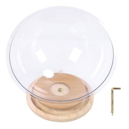 Nurnesy Elevated Space Capsule Katzenbett – Klares Acryl mit Drehbarem Holzdrehteller und Katzenminze-Kugelbahn-Spielzeug Zum Spielen und Schlafen Nurnesy Elevated Space Capsule Katzenbett – Klares Acryl mit Drehbarem Holzdrehteller und Katzenminze-Kugelbahn-Spielzeug Zum Spielen und Schlafen von Nurnesy