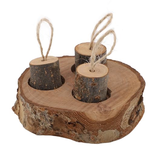 Nurnesy Hamster Holznacktablett, Applewood Hamster Feeder Toy, Kau -Snackschale, um Futtermittelinstinkte zu Fördern, Hamster Holzfutterautomaten Kaugewohnheitspaß Unterhaltung Nurnesy Hamster Holznacktablett, Applewood Hamster Feeder Toy, Kau -Snackschale, um Futtermittelinstinkte zu Fördern, Hamster Holzfutterautomaten Kaugewohnheitspaß Unterhaltung von Nurnesy