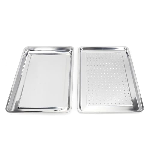 Nurnesy Haustierkühlschale - 60x40 cm Edelstahl -Eisbox mit Atmungsaktiven Löchern für Hunde und Katzen Nurnesy Haustierkühlschale - 60x40 cm Edelstahl -Eisbox mit Atmungsaktiven Löchern für Hunde und Katzen von Nurnesy