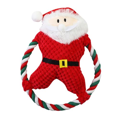 Nurnesy Hunde-Quietschspielzeug, Weihnachtliches Plüsch-Kauspielzeug Kleine, Mittelgroße und Große Rassen, Kauspielzeug Hunde, Quietschendes Haustierzubehör, Welpen-Zahnen, Nurnesy Hunde-Quietschspielzeug, Weihnachtliches Plüsch-Kauspielzeug Kleine, Mittelgroße und Große Rassen, Kauspielzeug Hunde, Quietschendes Haustierzubehör, Welpen-Zahnen, von Nurnesy