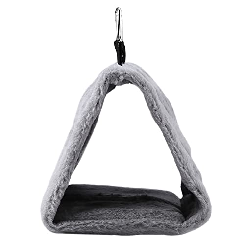 Nurnesy Nurnesy Vogel Hängematte Weiche Plüsch -Hänge -Käfig -Zelt, Winter Warmes Bett für Papageien Haustierspielzeug mit 2 Größen, 3 Farben Hook Design, Winterkäfighaus (M) von Nurnesy