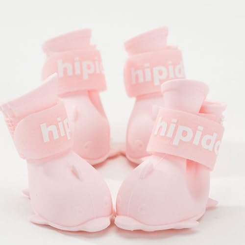 Nurnesy Pet Boots Waterpr001 Hundeschuhe, Niedliche Cartoon-Silikon-Regenschuhe mit Hakenschlaufe für Pomeranian Bichon Teddy, Kleine Leichte Stiefeletten für Sichere Spaziergänge Im Nurnesy Pet Boots Waterpr001 Hundeschuhe, Niedliche Cartoon-Silikon-Regenschuhe mit Hakenschlaufe für Pomeranian Bichon Teddy, Kleine Leichte Stiefeletten für Sichere Spaziergänge Im von Nurnesy