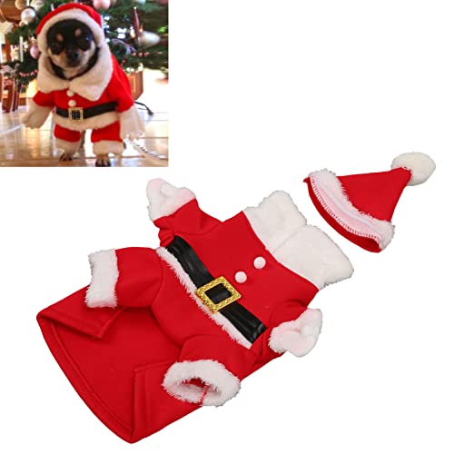 Warmes, Klassisches Hunde-Weihnachtskostüm, Hautfreundlicher Welpen-Weihnachtsanzug mit Hut für die Tägliche Party. Entworfen für Kleine, Mittelgroße und Große Hunde, Teddy, Warmes, Klassisches Hunde-Weihnachtskostüm, Hautfreundlicher Welpen-Weihnachtsanzug mit Hut für die Tägliche Party. Entworfen für Kleine, Mittelgroße und Große Hunde, Teddy, von Nurnesy