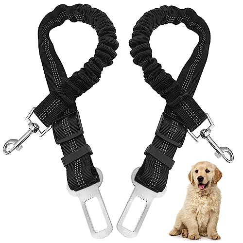 Nutabevr 2 Stück Hundegurt fürs Auto, Länge Verstellbarer Hund Anschnallgurt, Mit Elastischer Ruckdämpfung und Starke Karabiner Sicherheitsgurt, Hundesicherheitsgeschirr für alle Hunde und Katzen Nutabevr 2 Stück Hundegurt fürs Auto, Länge Verstellbarer Hund Anschnallgurt, Mit Elastischer Ruckdämpfung und Starke Karabiner Sicherheitsgurt, Hundesicherheitsgeschirr für alle Hunde und Katzen von Nutabevr