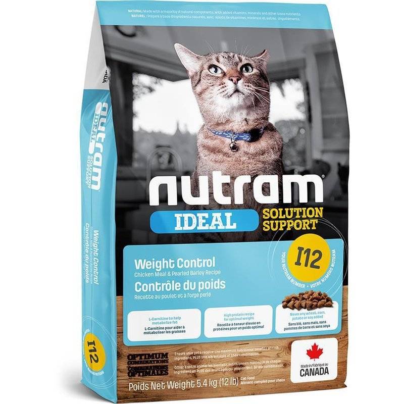 Nutram I12 Ideal Solution Weight Control Cat - 5,4 kg (8,51 € pro 1 kg) von Nutram