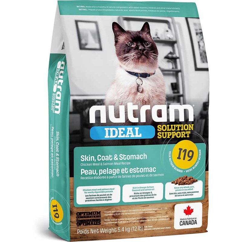 Nutram I19 Ideal Solution Support Sensitive Cat - 1,13 kg (14,12 € pro 1 kg) von Nutram