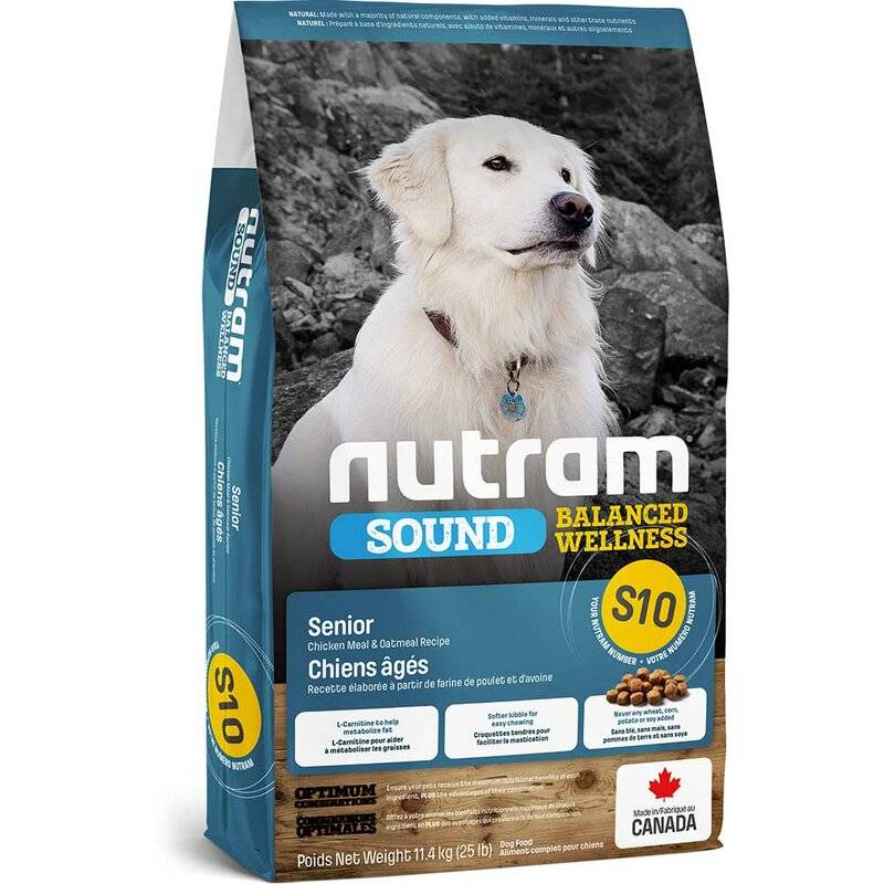 Nutram S10 Senior Dog Sparpaket 2 x 11,4 kg (5,13 € pro 1 kg) von Nutram