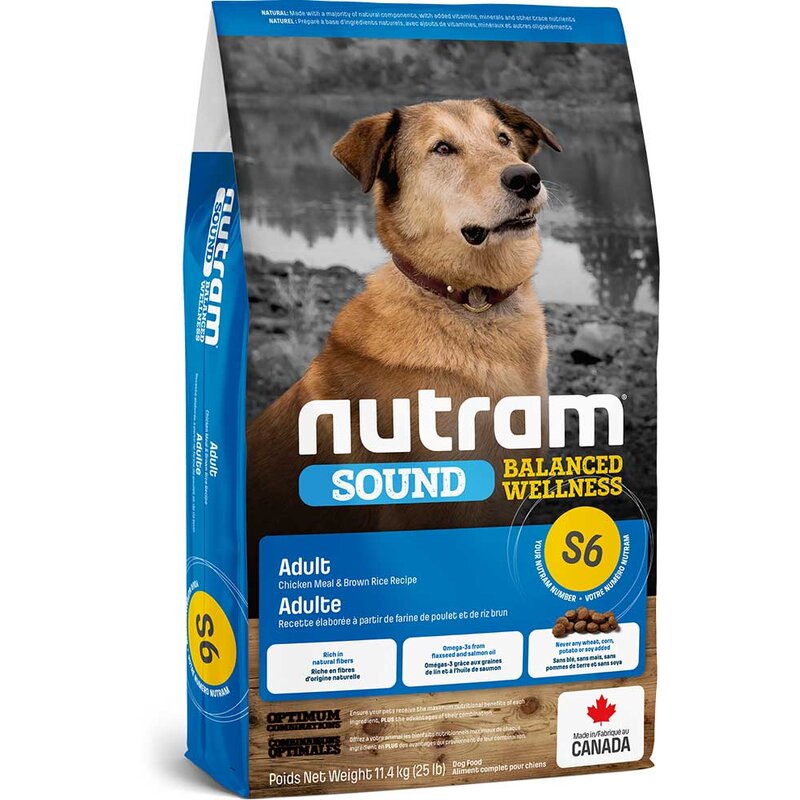 Nutram S6 Adult Dog - 11,4 kg (Verpackung... (4,56 € pro 1 kg) von Nutram